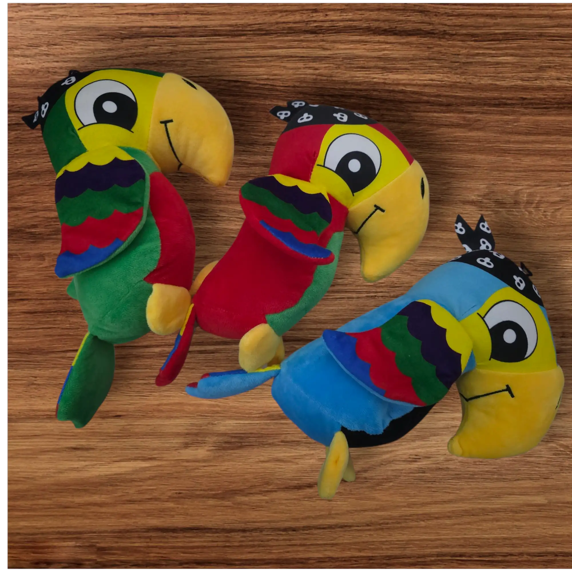Peluche perroquet pirate 28cm
