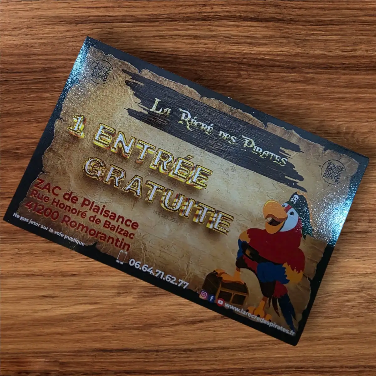 Entrée La récrée des pirates